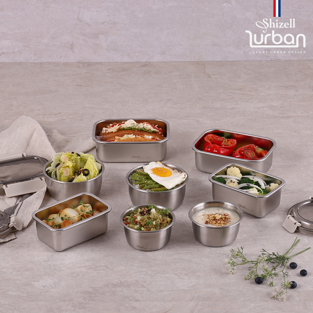 쉬젤 러반 슈퍼클린찬통 혼합8종세트 A원형4종 직사각4종