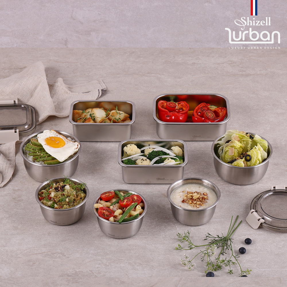 쉬젤 러반 슈퍼클린찬통 혼합8종세트 B원형5종 직사각3종