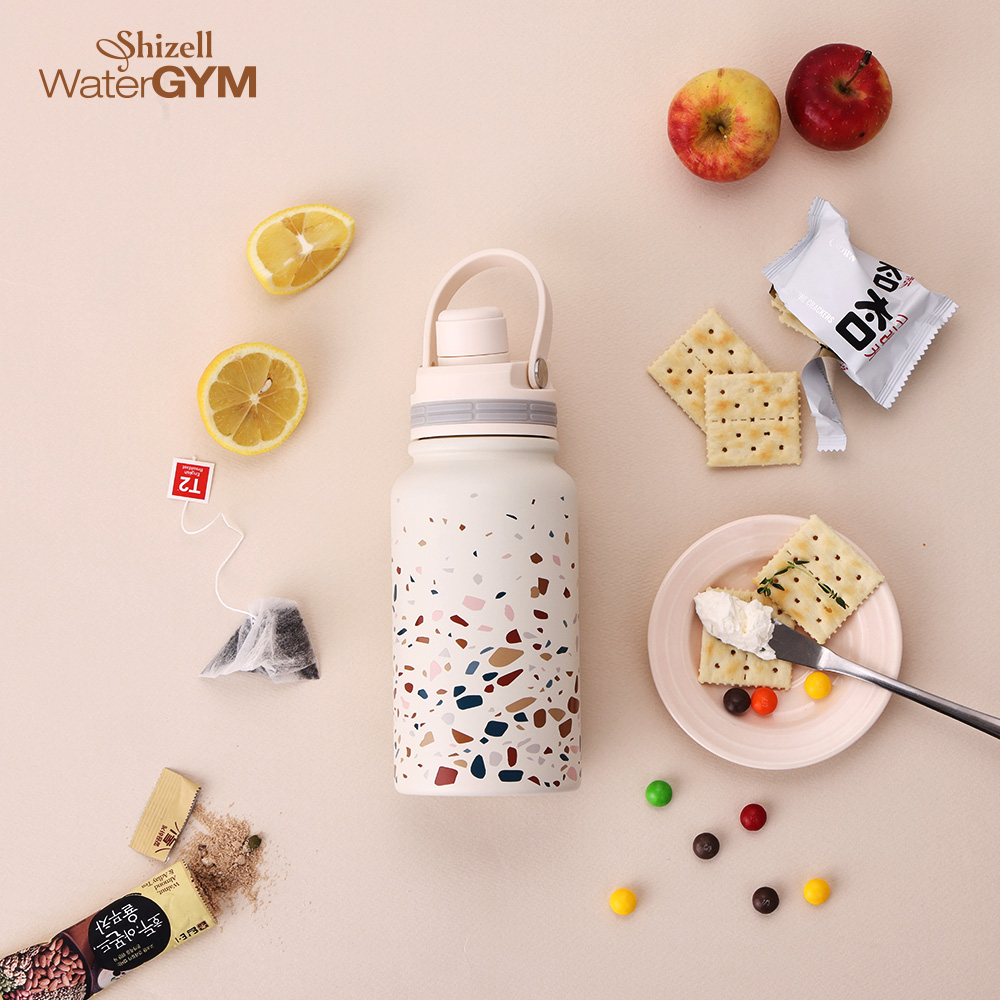 쉬젤 워터짐 마그넷텀블러_600ml-테라조